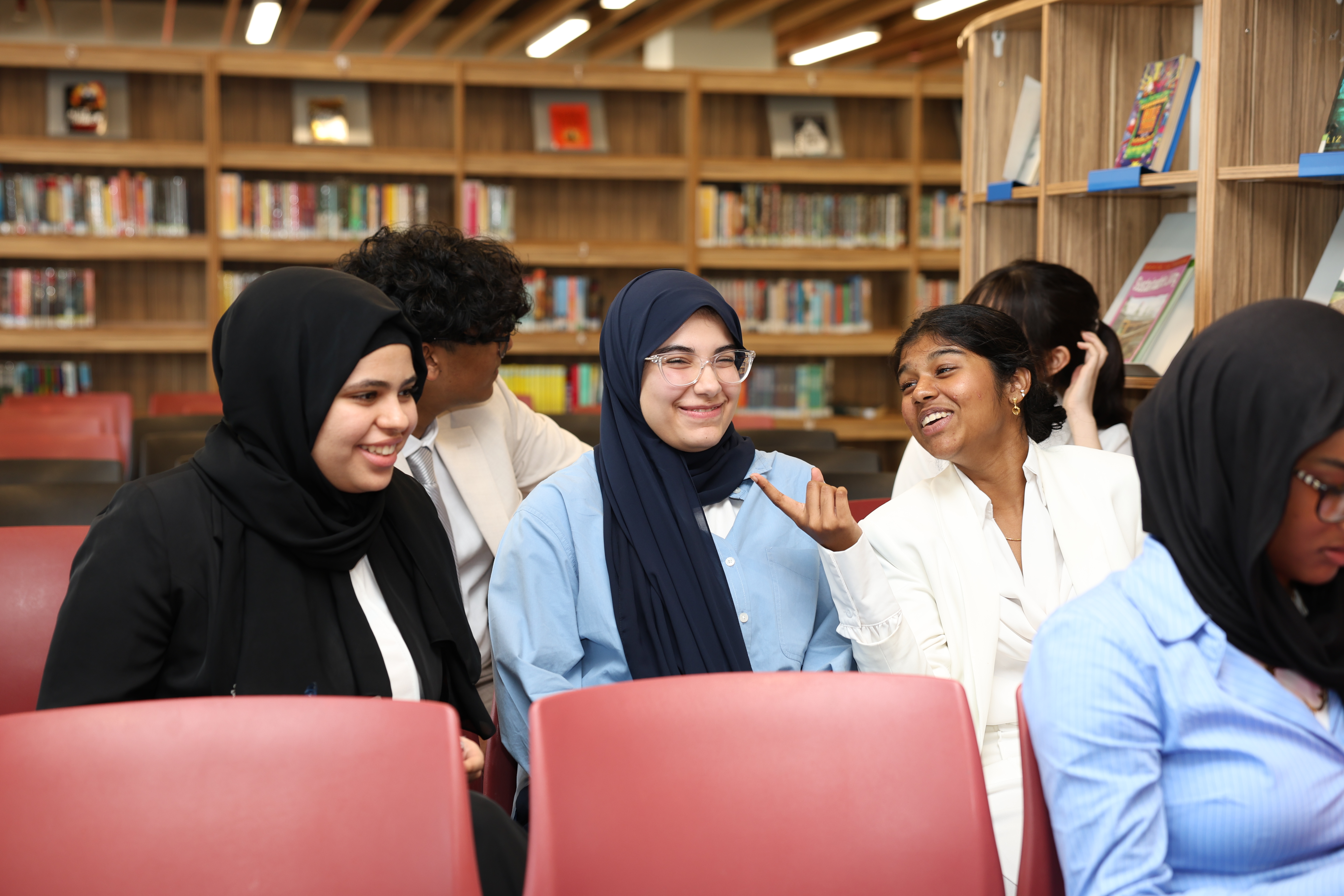 Boys in senior school at Sherborne School Qatar.