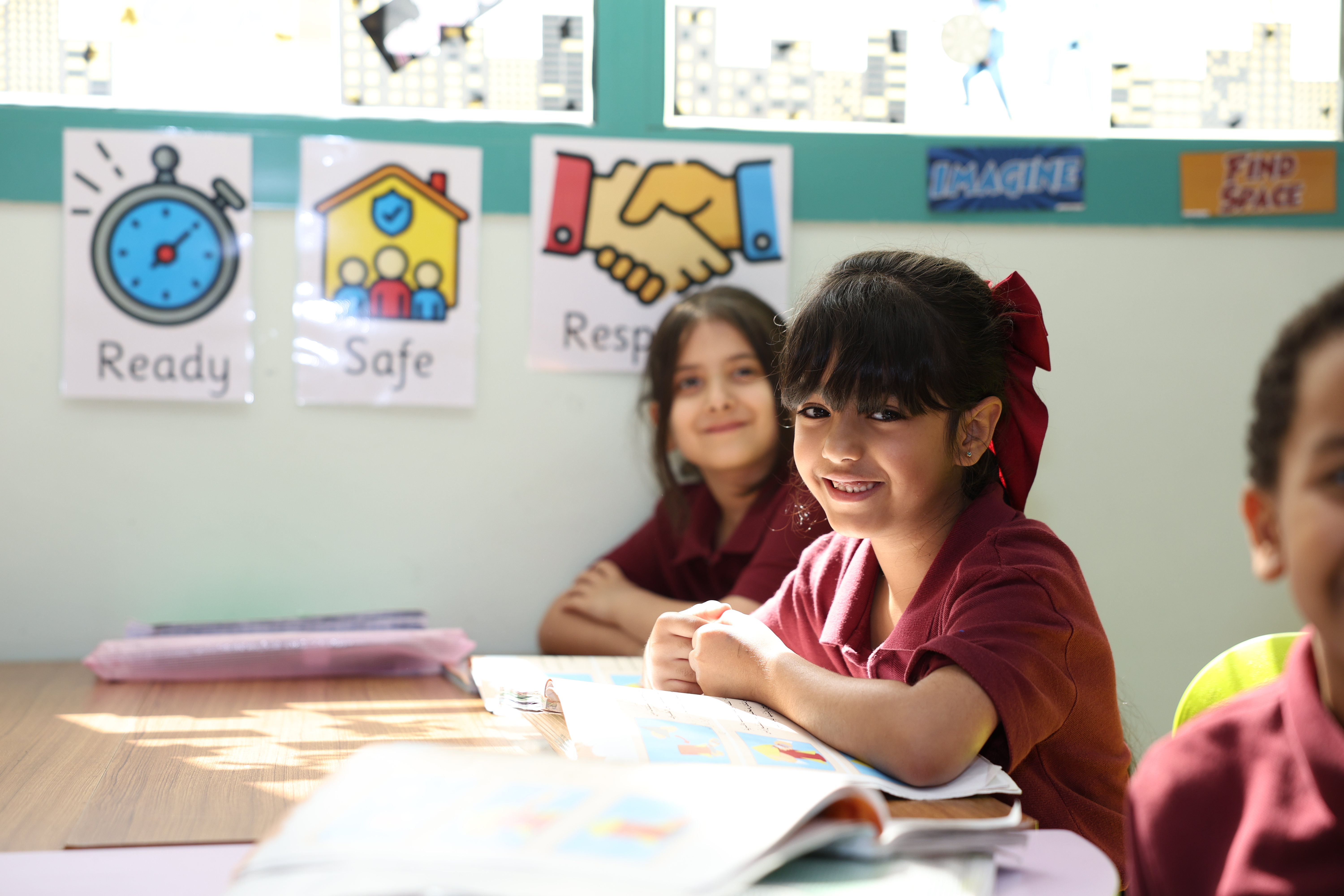 Prep school student in the Sherborne Qatar School