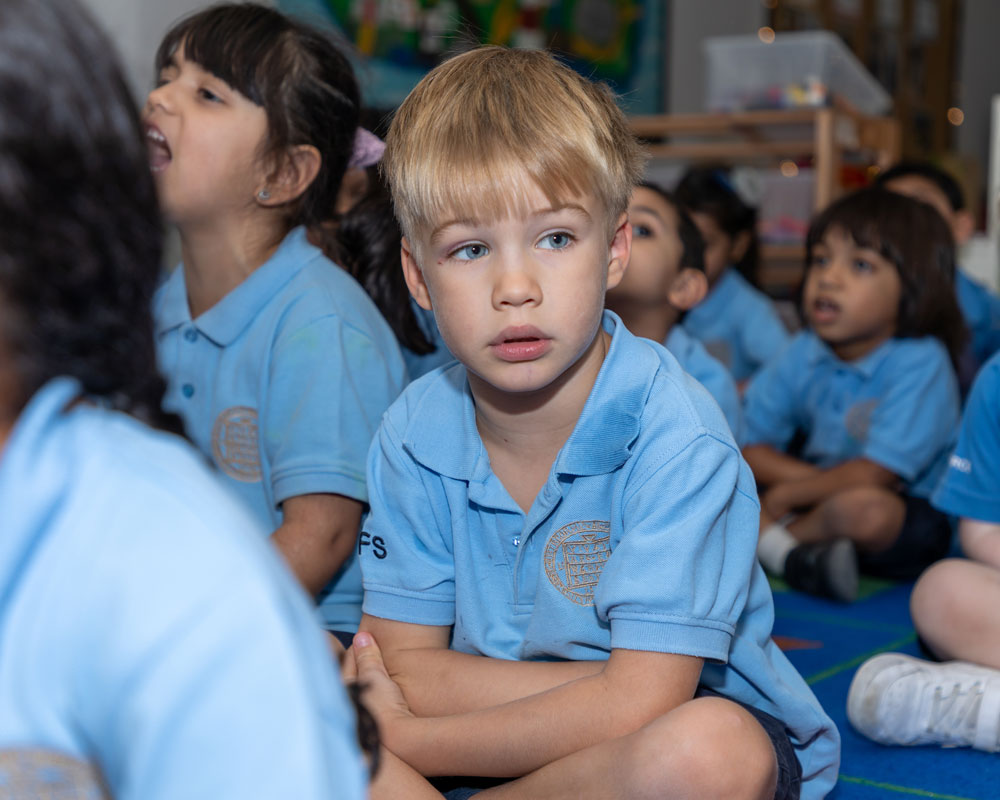 Prep school student in the Sherborne Qatar School