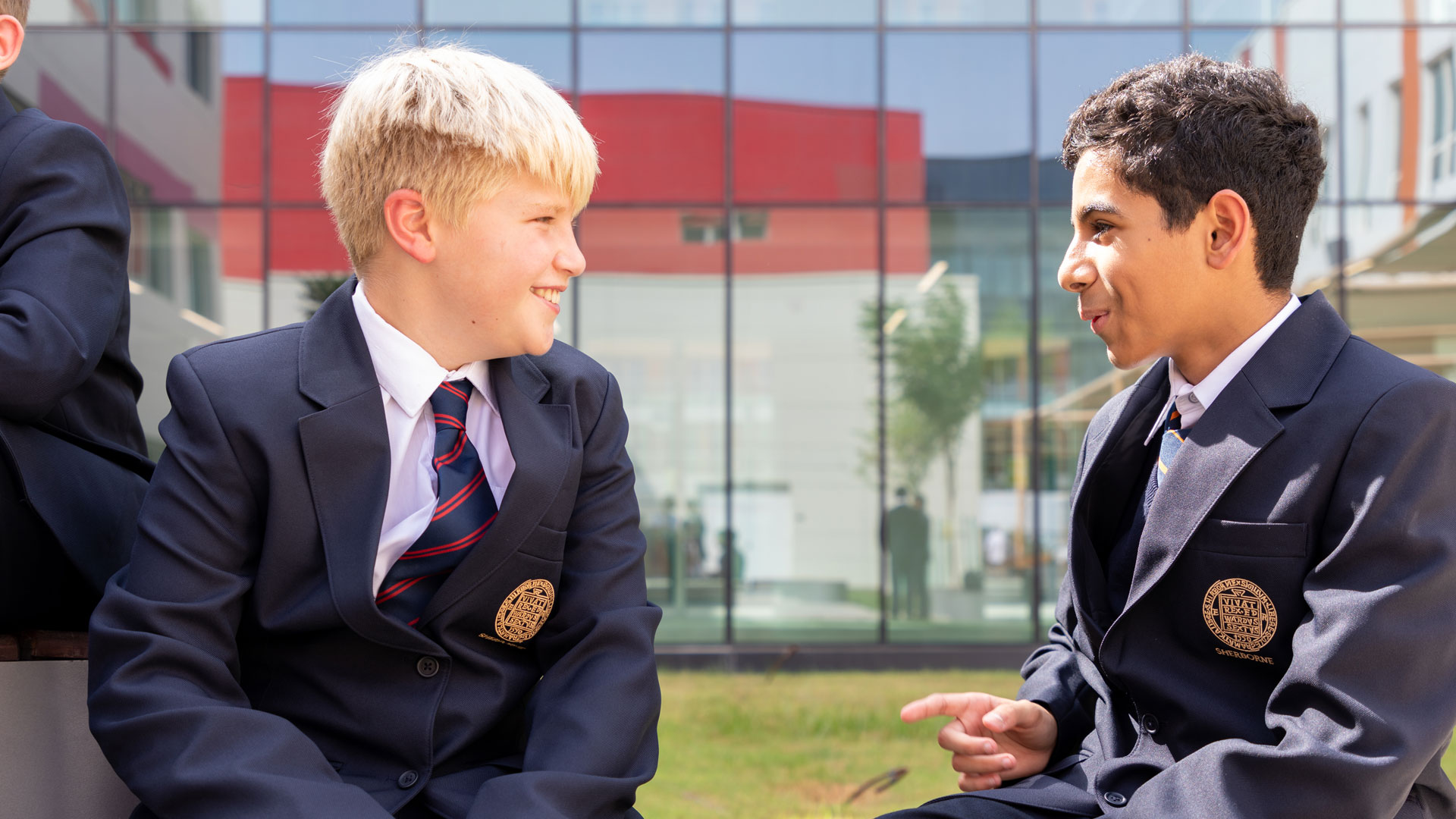 Boys in senior school at Sherborne School Qatar.